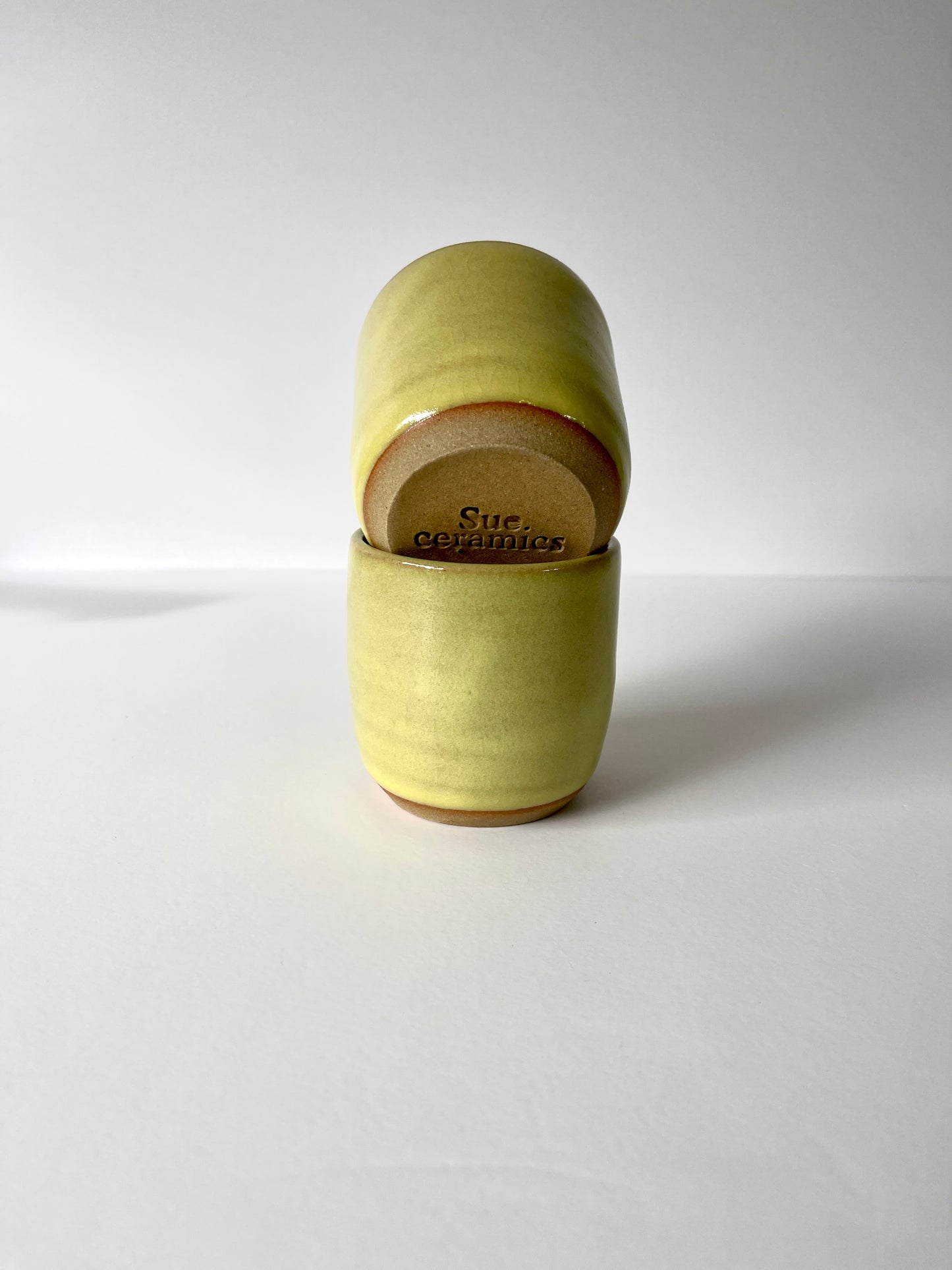 The Mellow Yellow Espresso Tumbler / Handmade Ceramics by Sue / Buy Online NZ