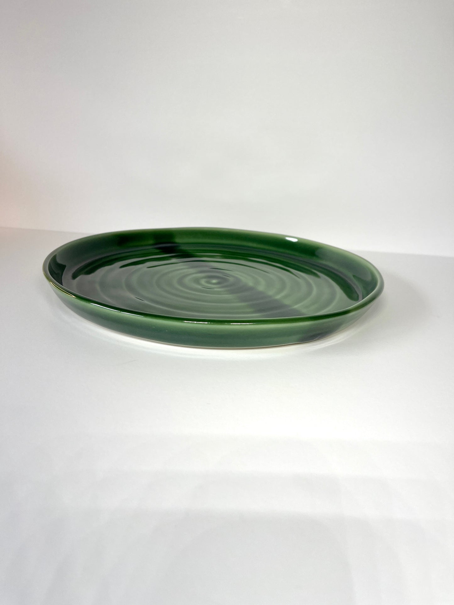 Green Plate / Handmade by Sue Ceramics / Buy Online NZ Shipping