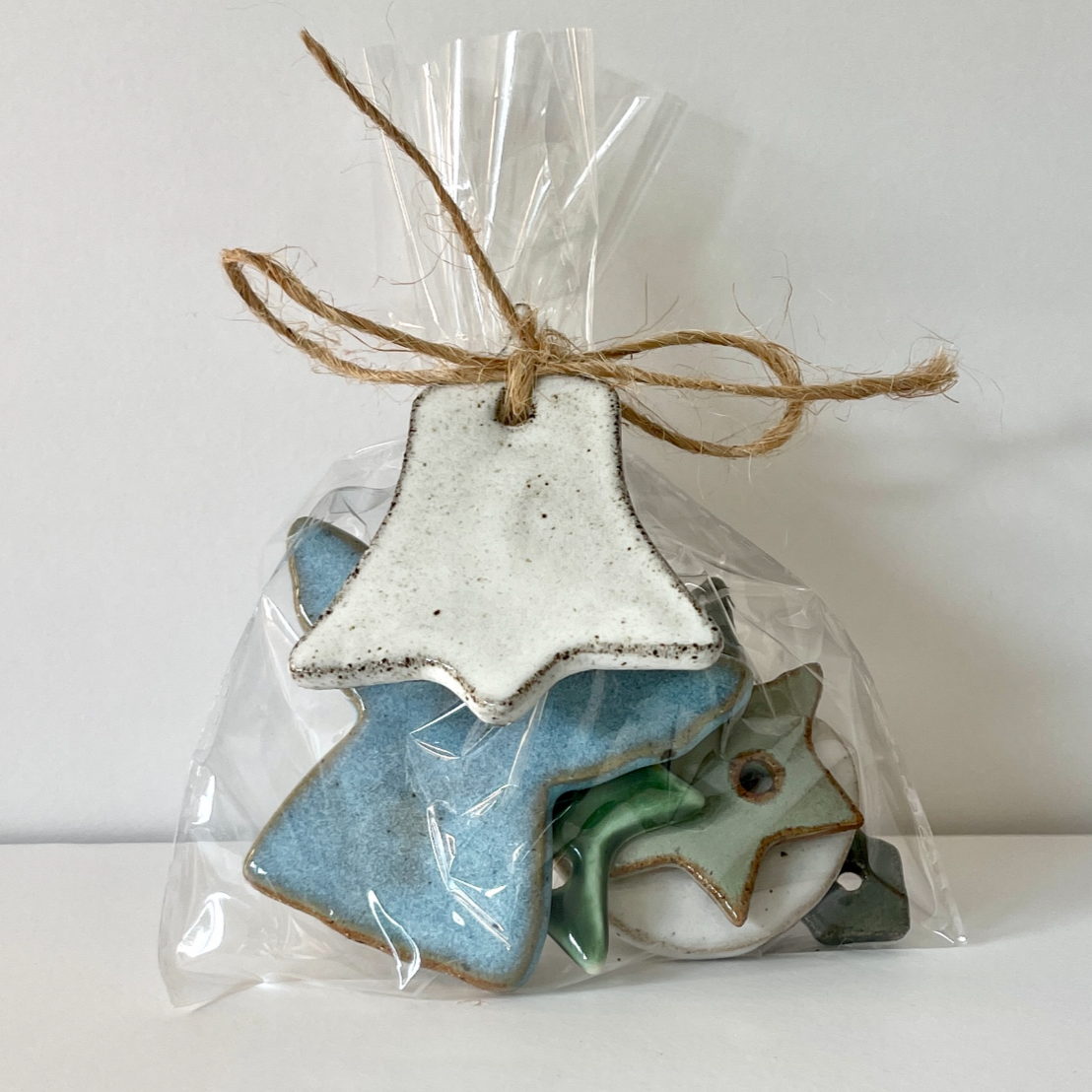 Ceramic Christmas Tree Decorations / Handmade Ceramics by Sue / Buy Online NZ