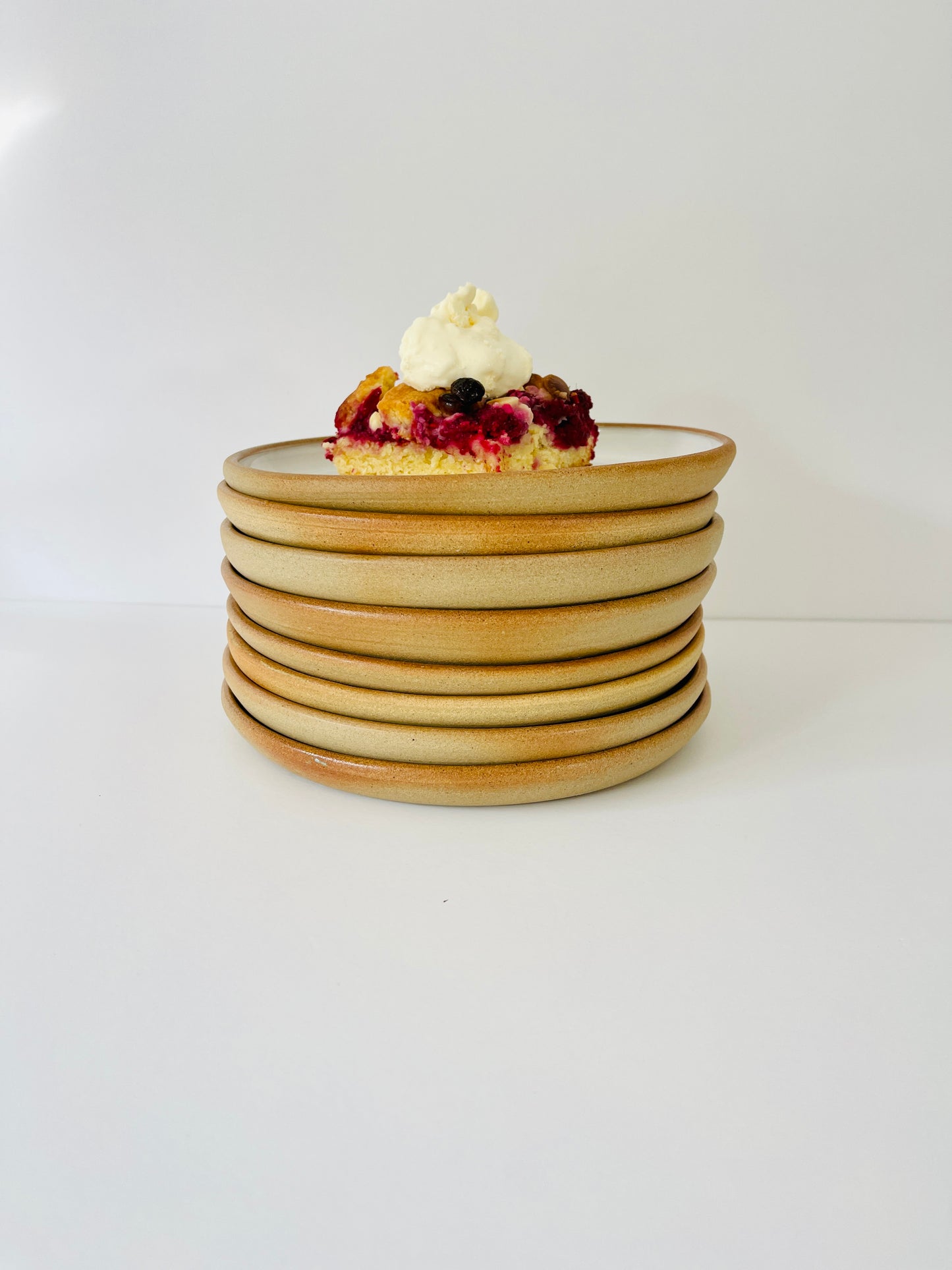 Side Plate Buff / Handmade by Sue Ceramics / Buy Online NZ Shipping