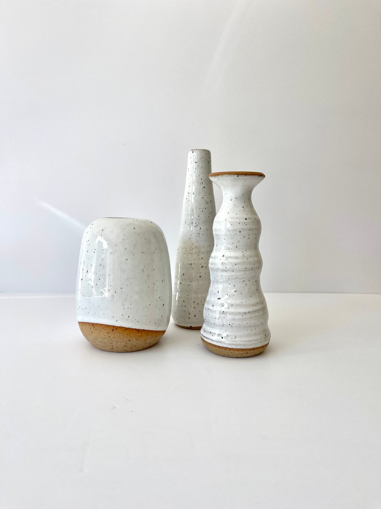 White Pillar Vase