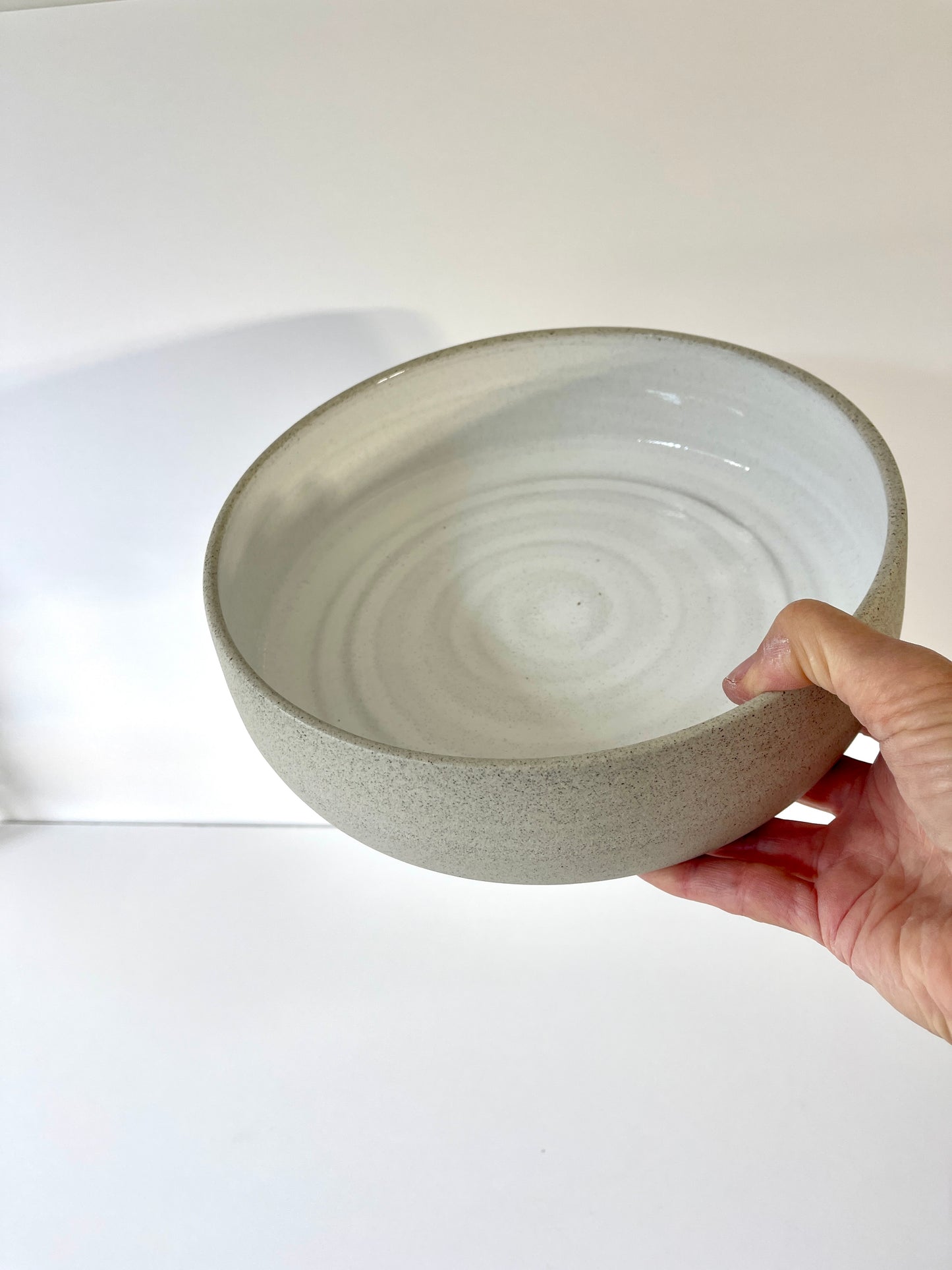 The Grey Stone White Serving Bowl