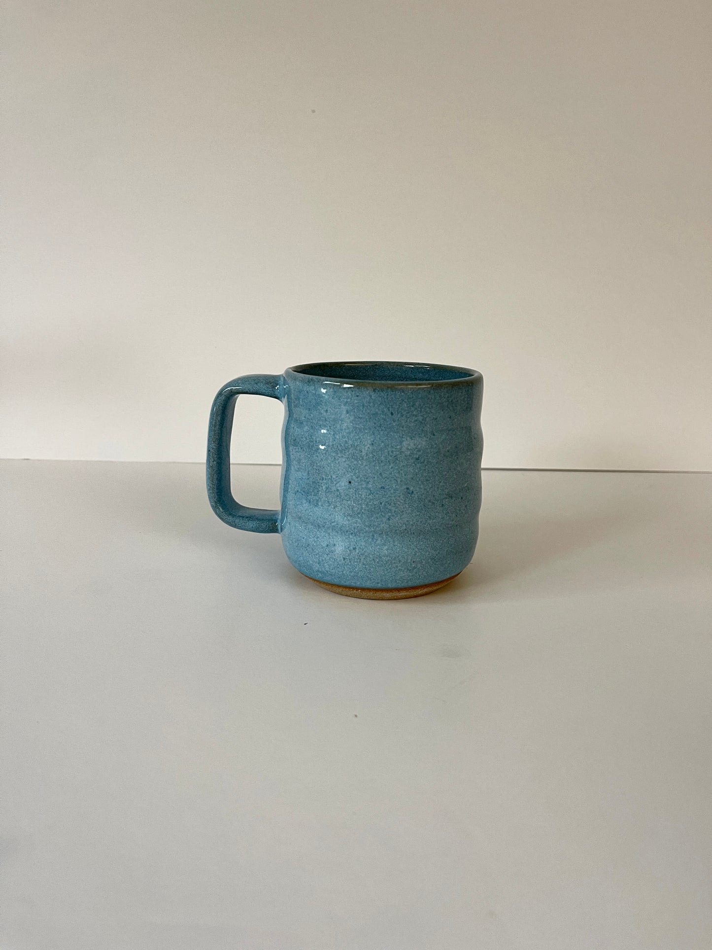Hampton Blue Mug on Speckled Clay Square Handle