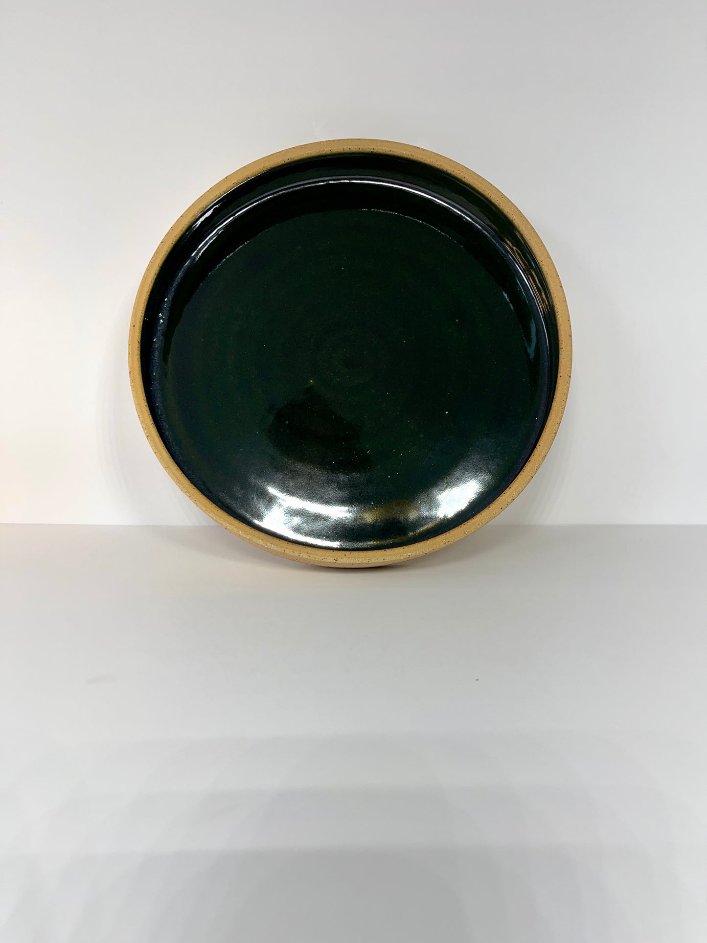 Green Speckled Quiche Dish / Handmade Ceramics by Sue / Buy Online NZ Shipping