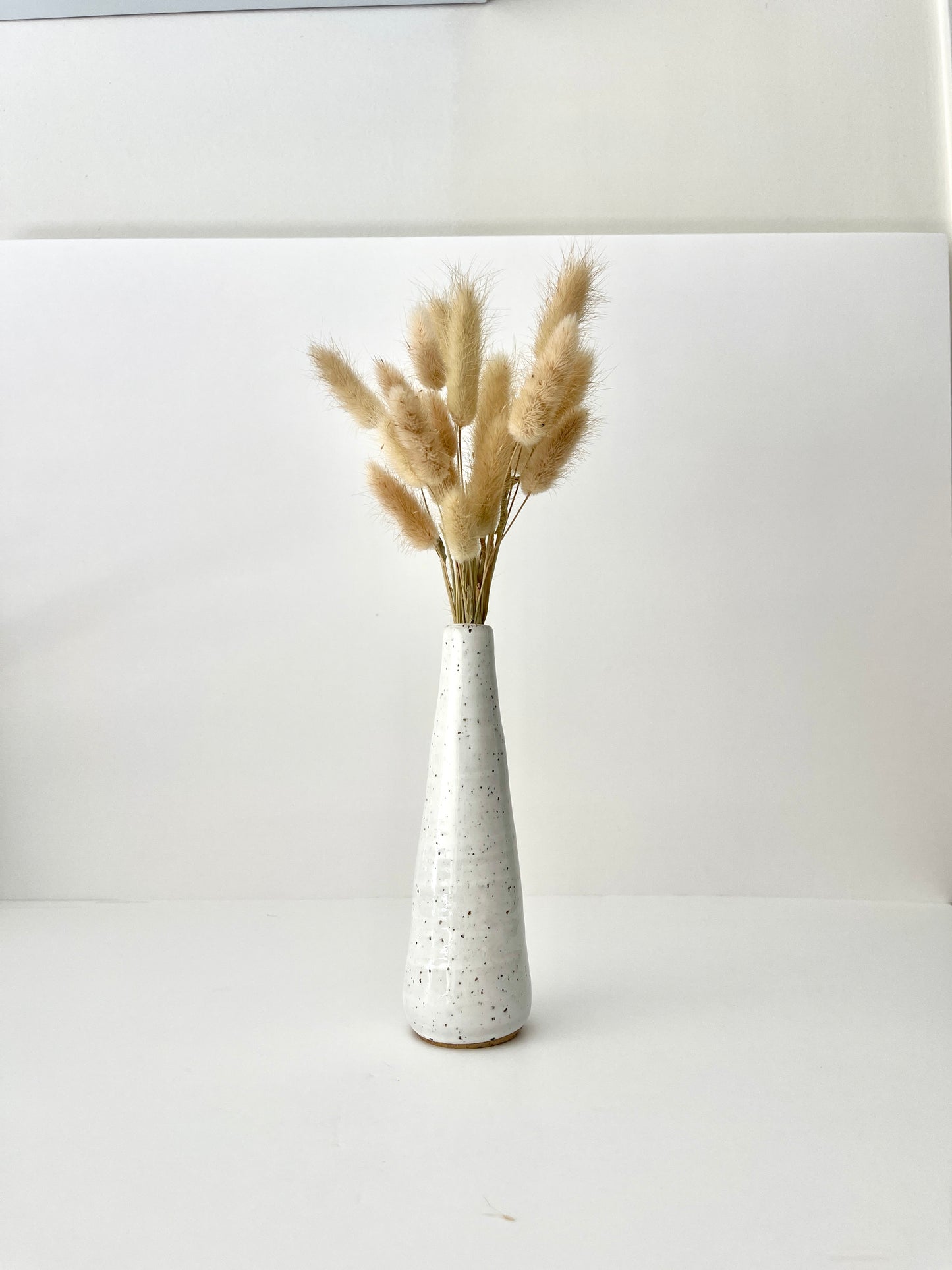 White Pillar Vase