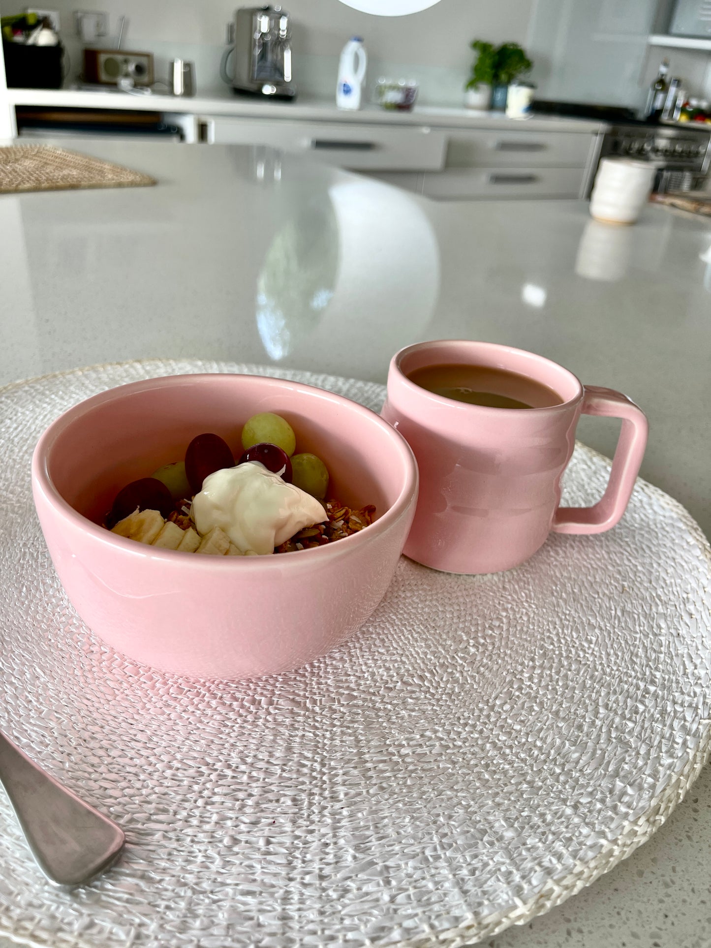 Hot Pink Bowl & Mug Set