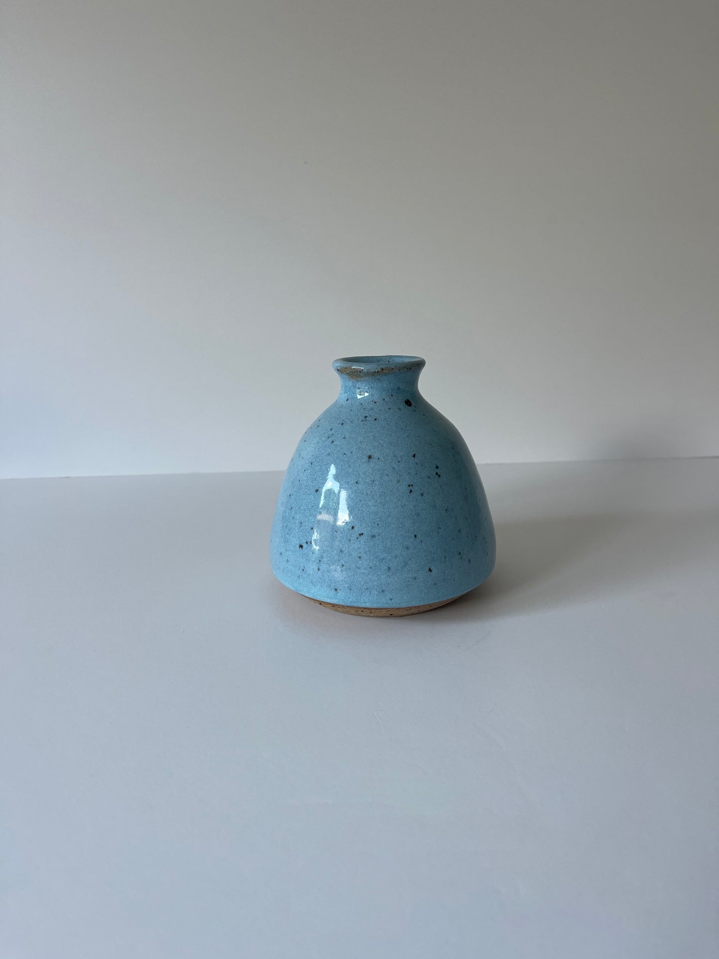 Blue Speckled Abstract Vase