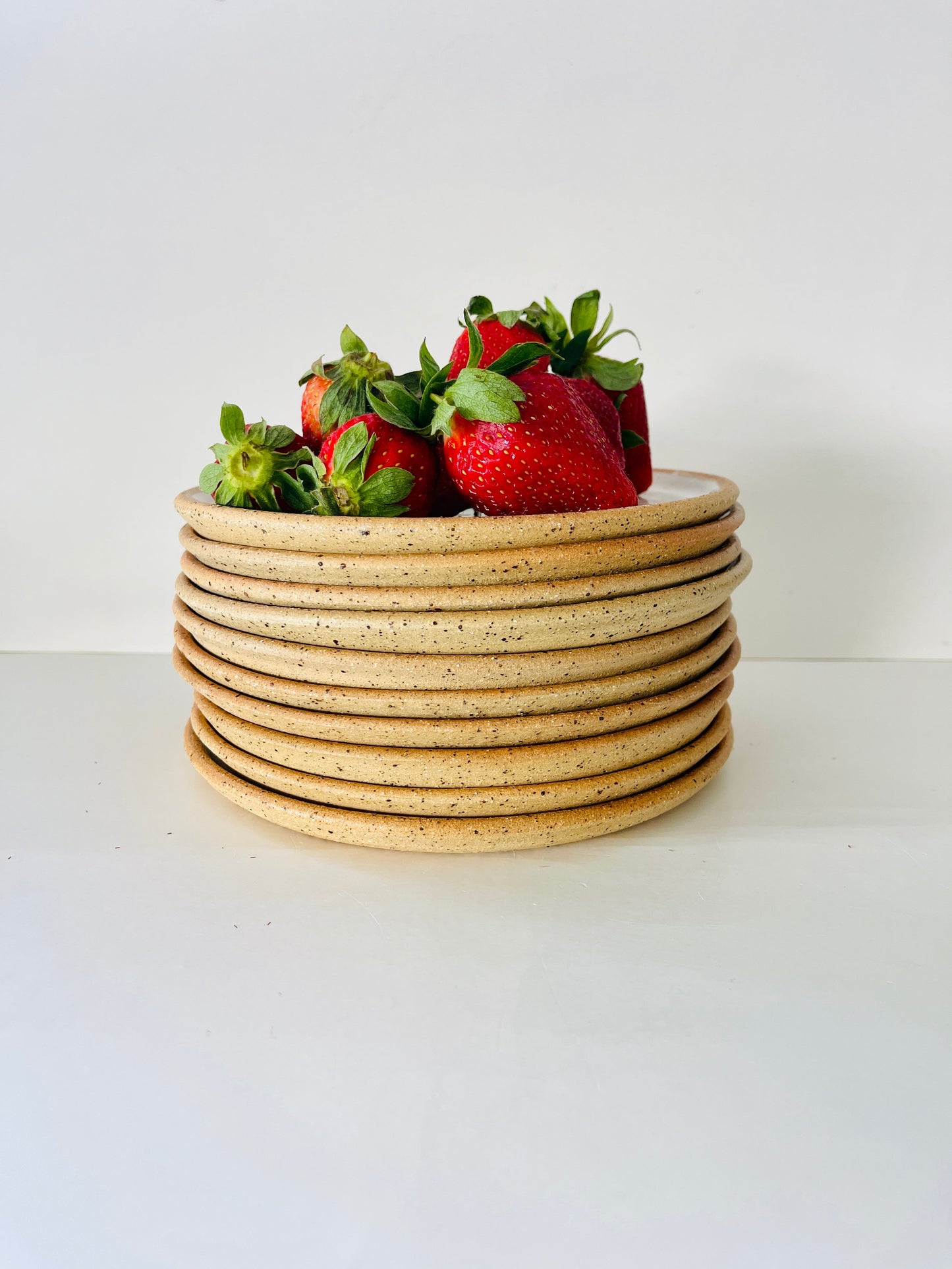 Side Plate Speckled Clay / Handmade by Sue Ceramics / Buy Online NZ Shipping