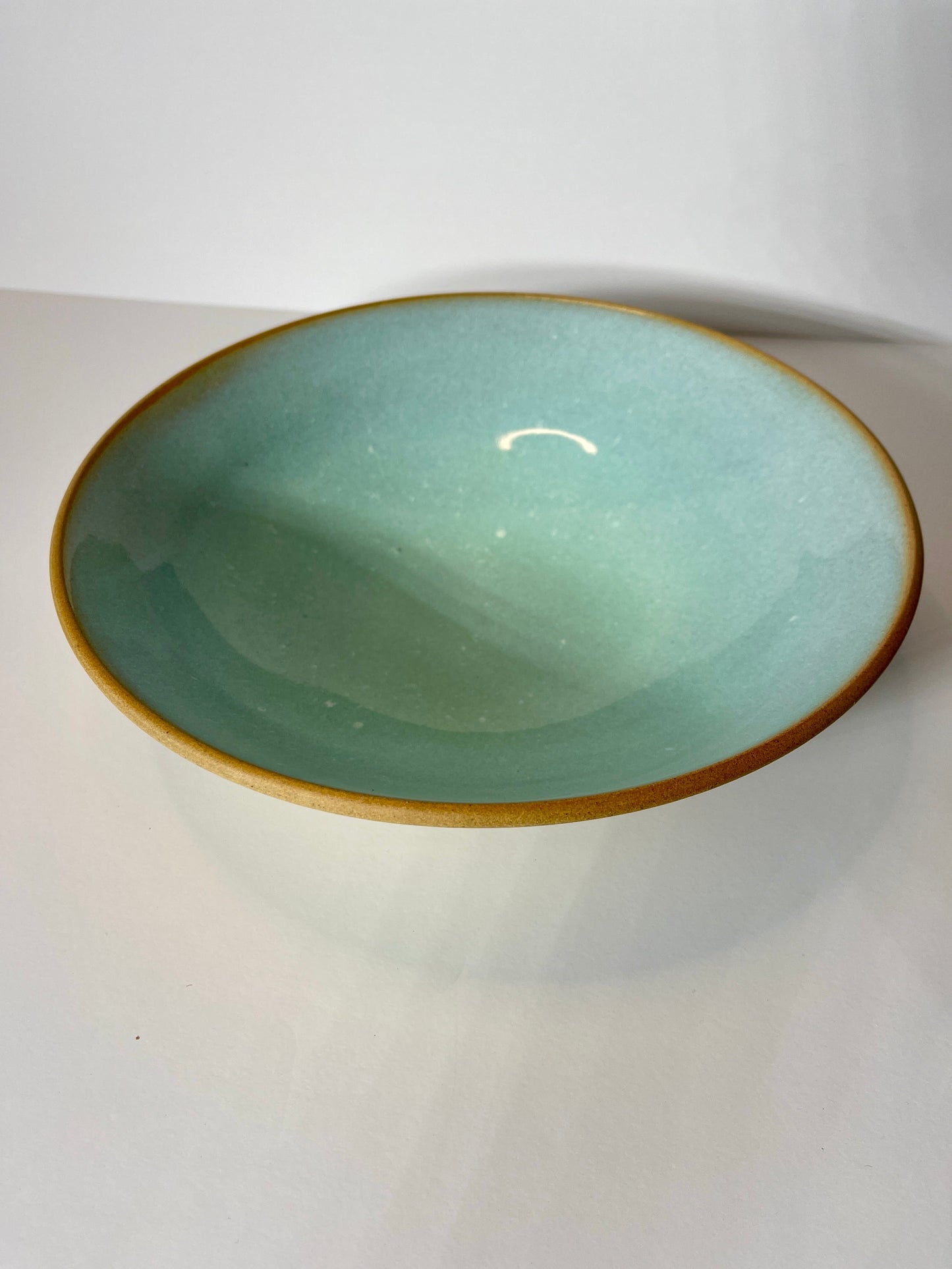 Sea Green Serving Bowl / Handmade by Sue Ceramics / Buy Online NZ Shipping