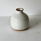 White Speckled Round Bud Vase