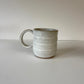 White Speckled Mug Round Handle