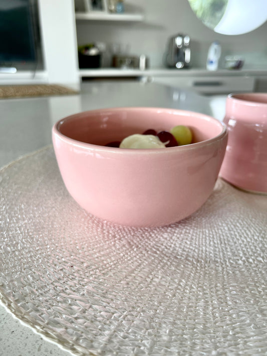 Hot Pink Bowl & Mug Set