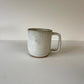 White Speckled Mug Square Handle