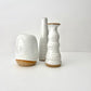 White Speckled Bud Vase no 2